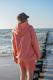 PEACH PINK OVERSIZED SWEATSHIRT HICHIC Moodie