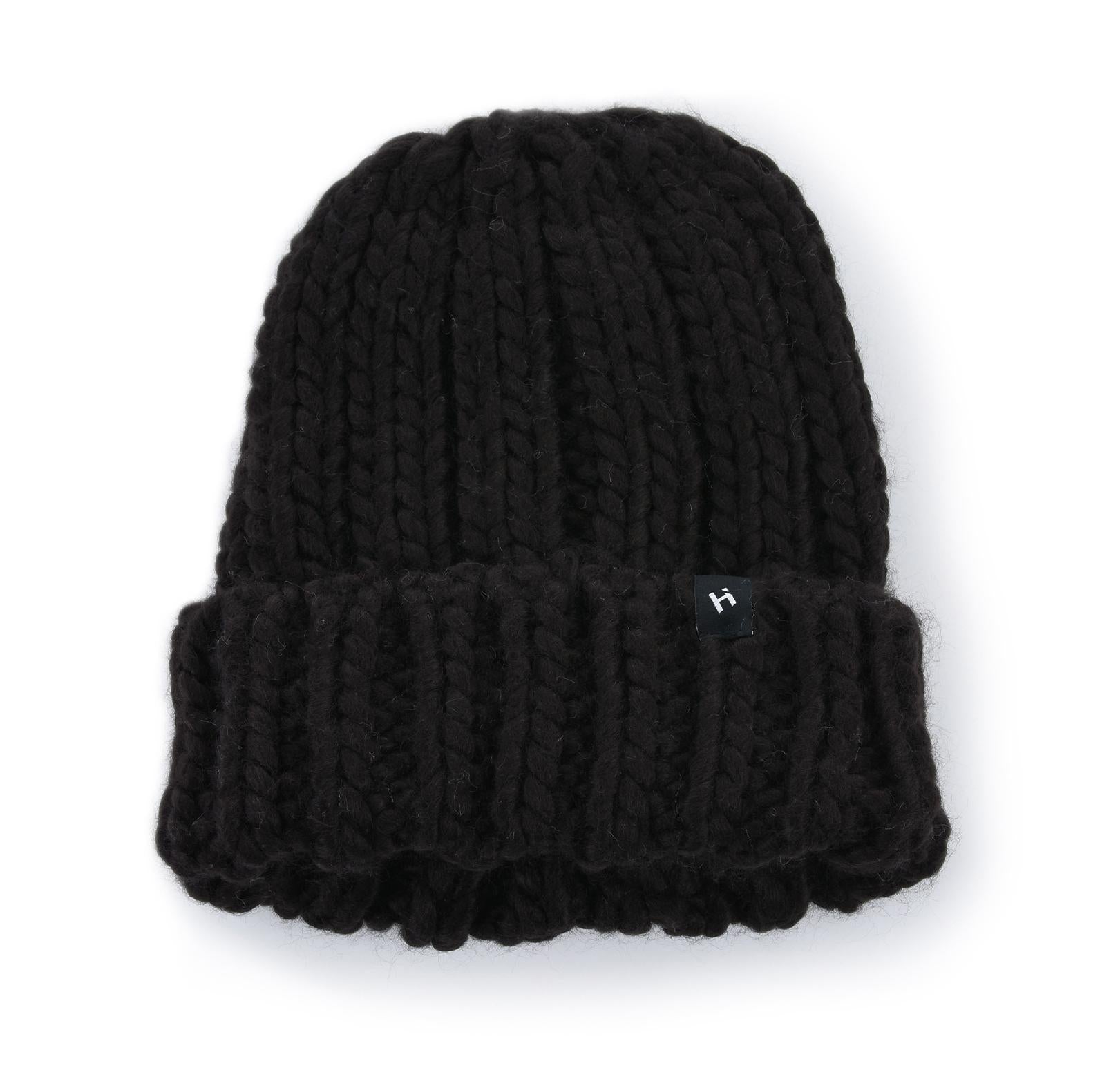 WOMEN'S KNITTED CAP HICHIC black