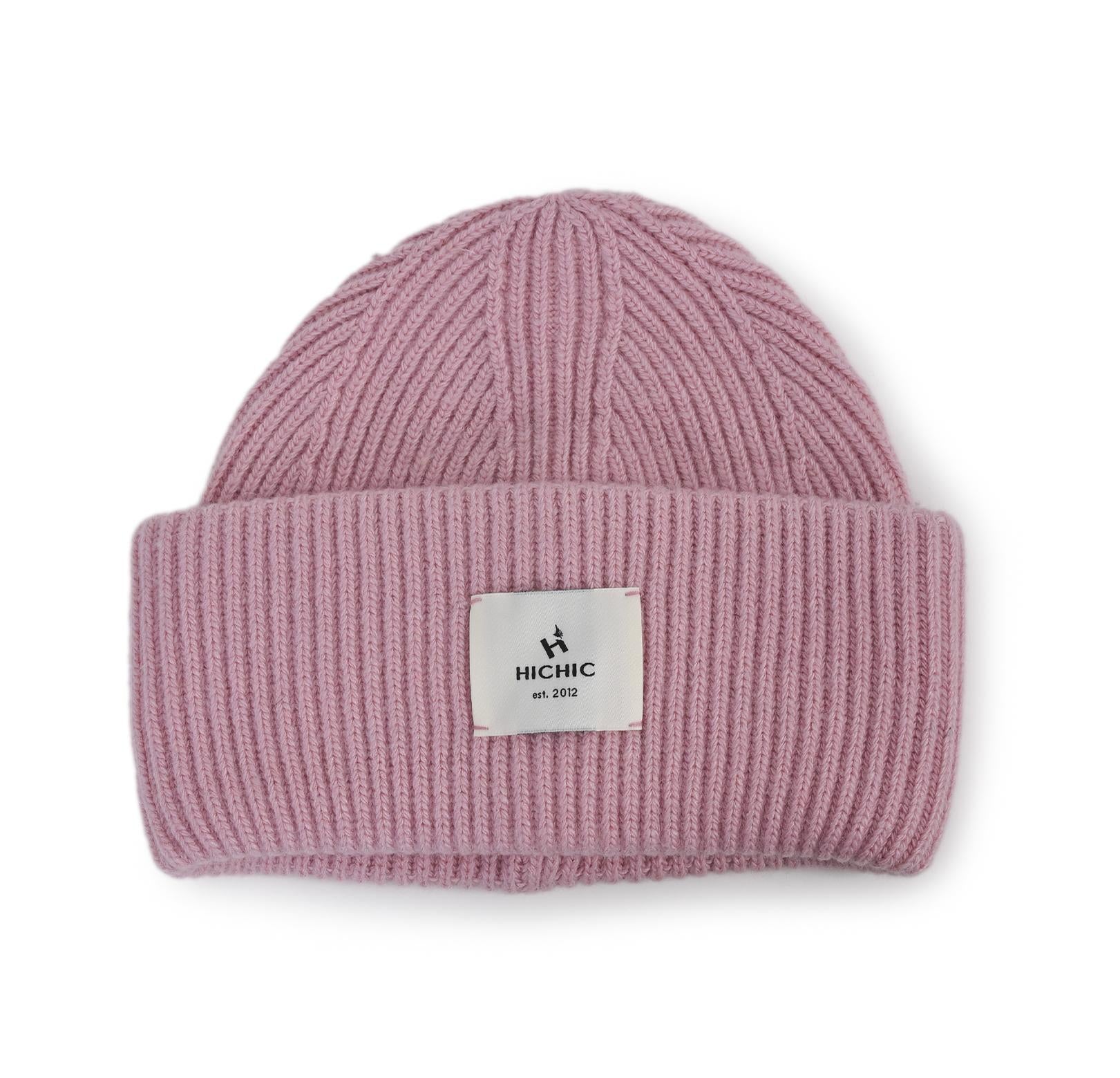 LADIES PINK CASHMERE HAT HICHIC LuxeKnit