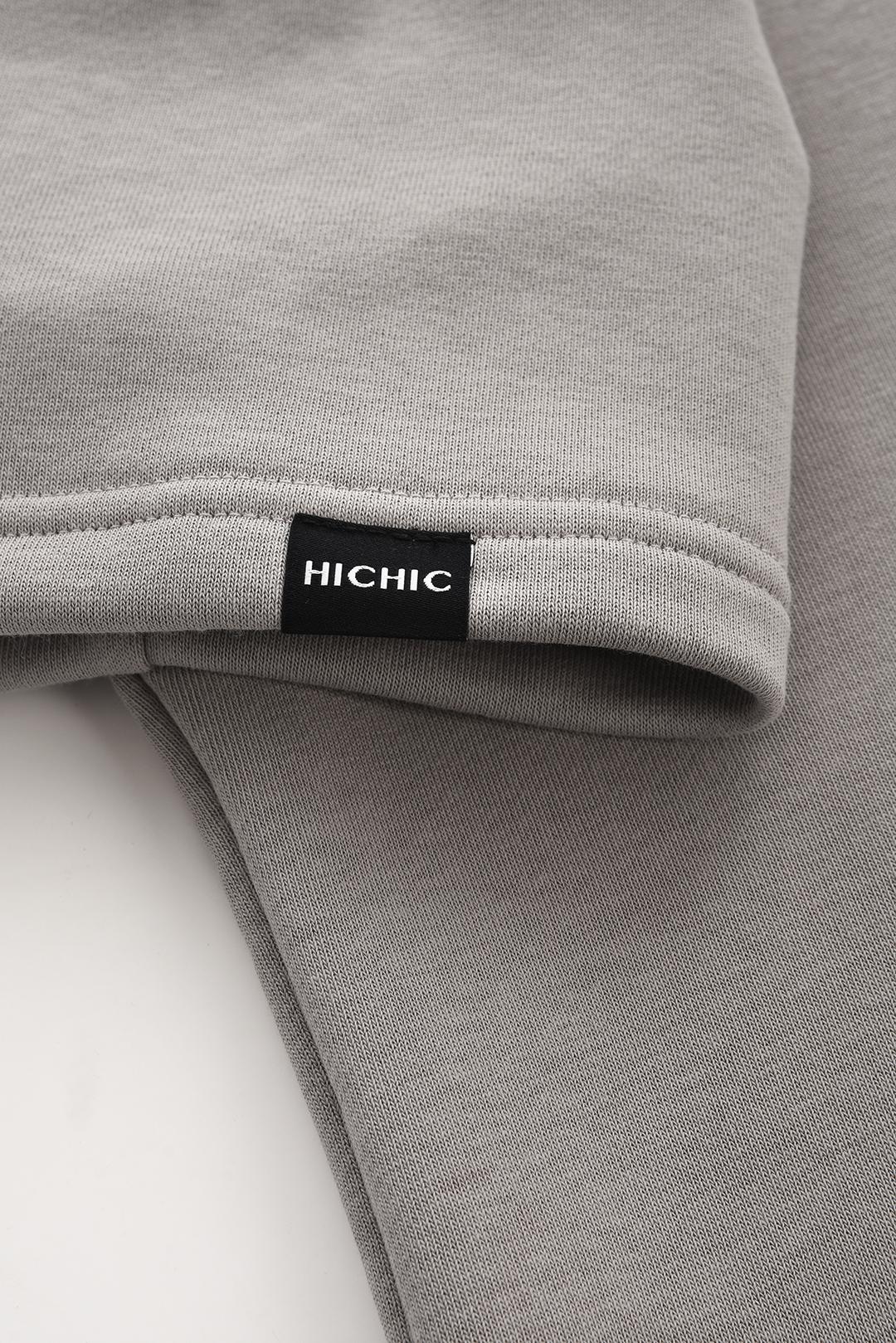 ŠEDÉ MIKINOVÉ TRIČKO HICHIC First Heavy
