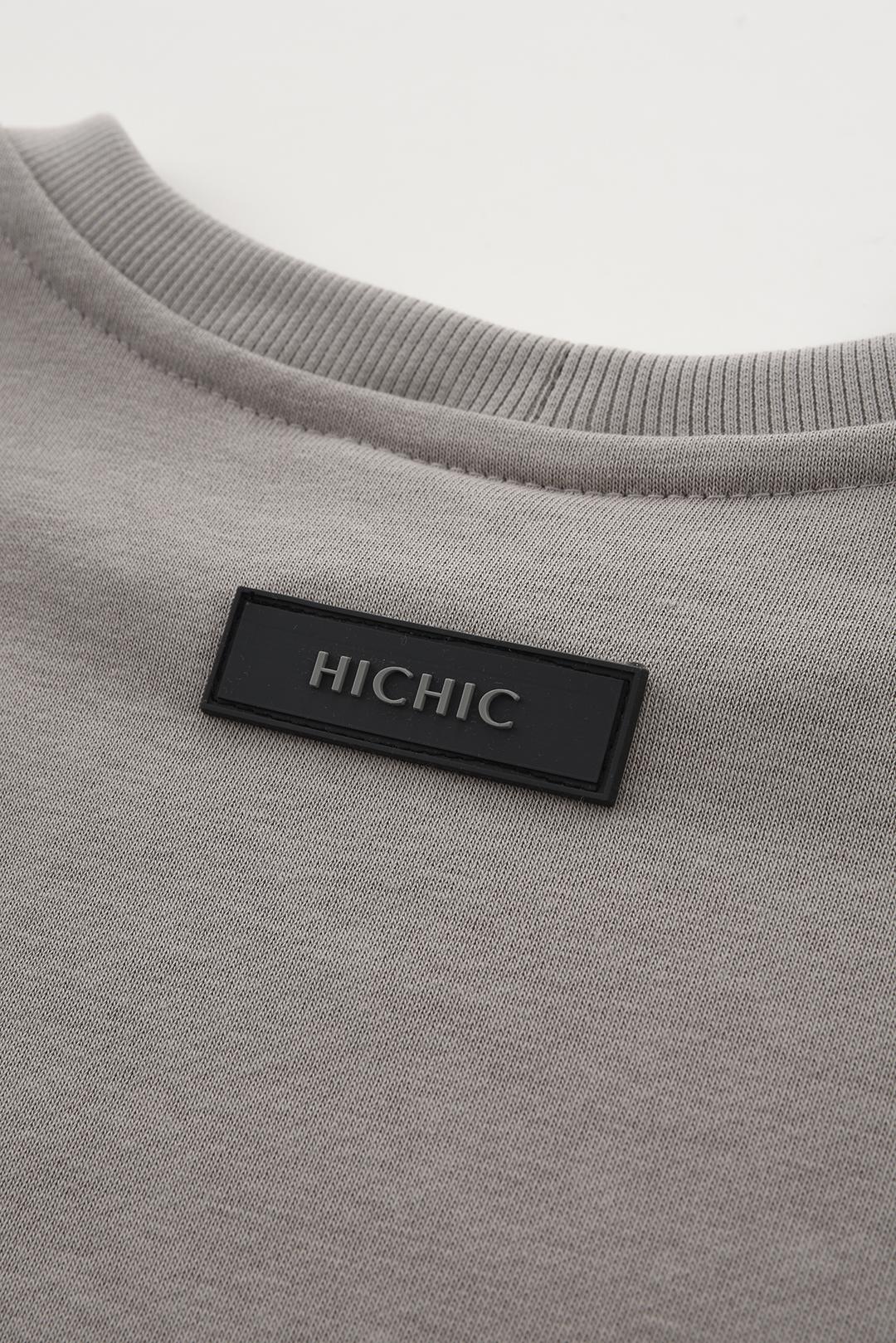 ŠEDÉ MIKINOVÉ TRIČKO HICHIC First Heavy