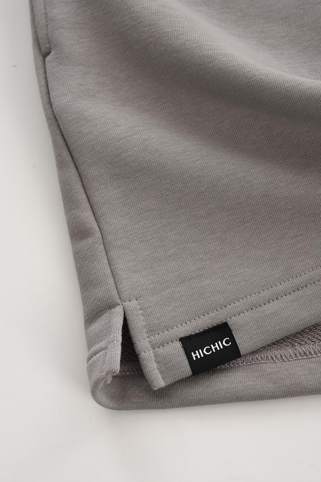 ŠEDÉ TEPLÁKOVÉ KRAŤASY HICHIC SweetShorts