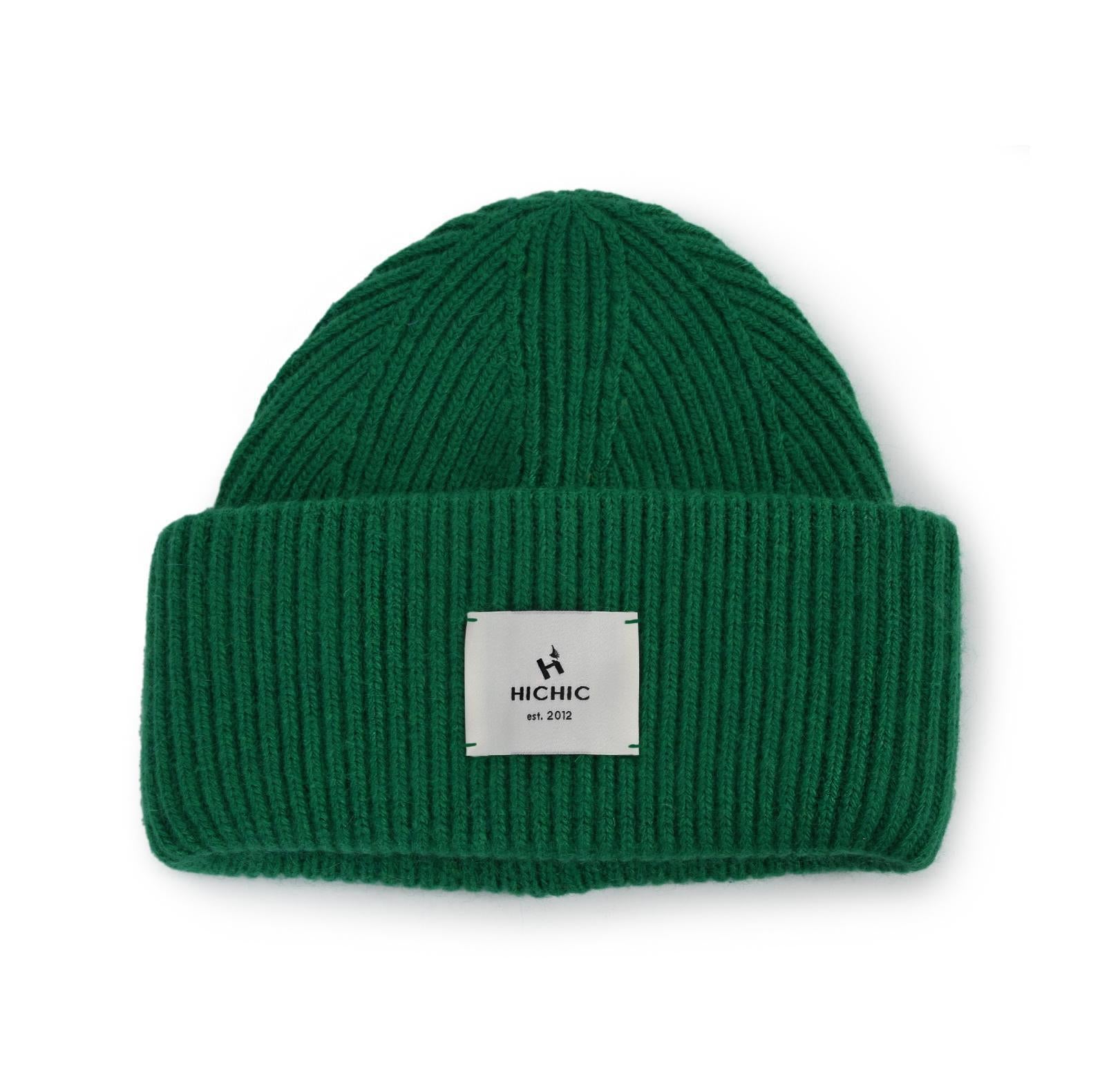 EMERALD GREEN BEANIE HICHIC LuxeKnit