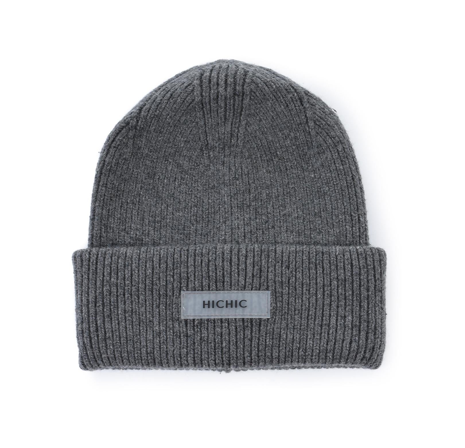 DARK GRAY BEANIE HICHIC CoreKnit