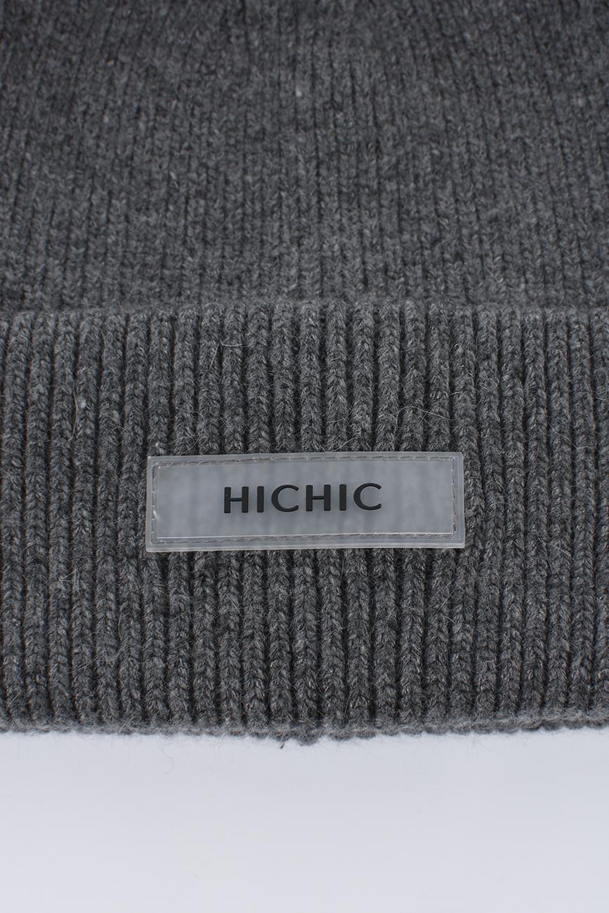 DARK GRAY BEANIE HICHIC CoreKnit