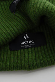 GREEN WINTER HAT HICHIC LuxeKnit  