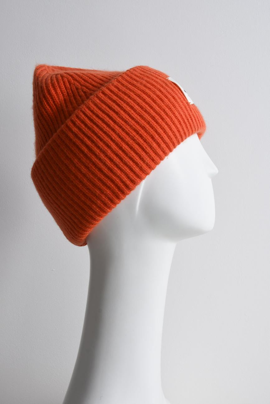 WINTER ORANGE HAT CASHMERE HICHIC LuxeKnit