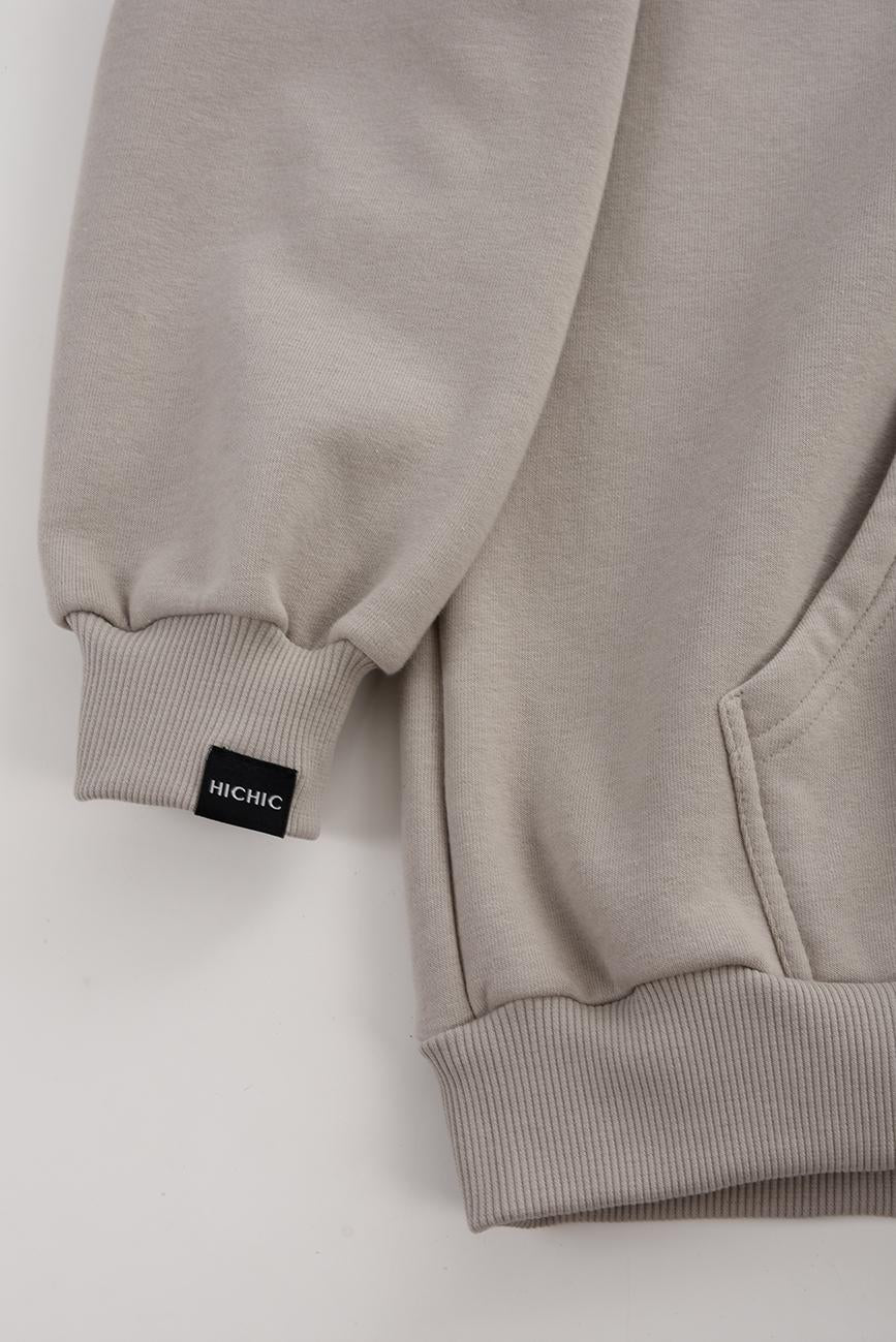 BEIGE OVERSIZED SWEATSHIRT HICHIC Moodie
