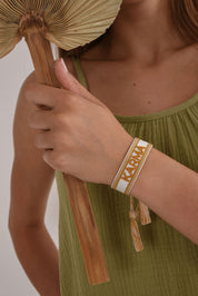 HICHIC Karma WHITE KNITTED BRACELET