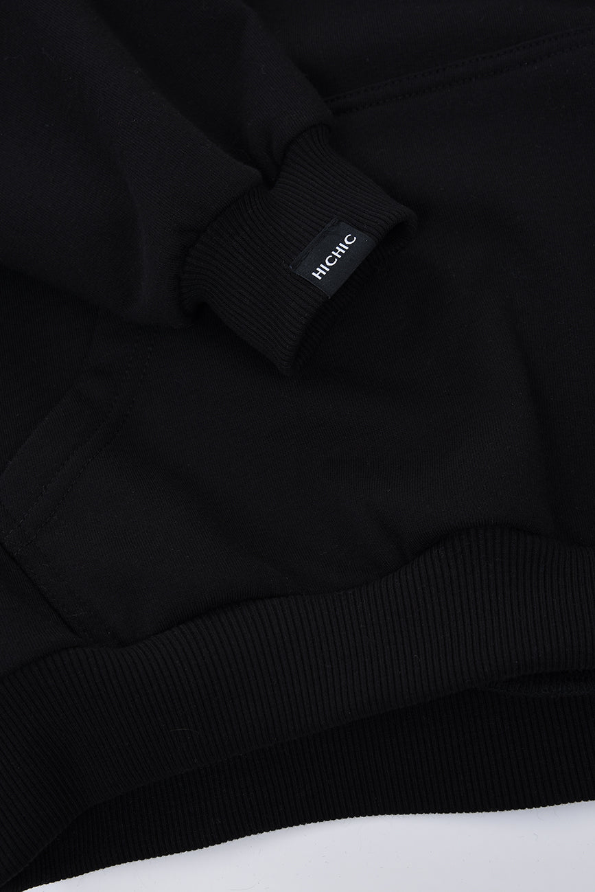 BLACK OVERSIZED SWEATSHIRT HICHIC Moodie 
