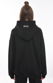 BLACK OVERSIZED SWEATSHIRT HICHIC Moodie 