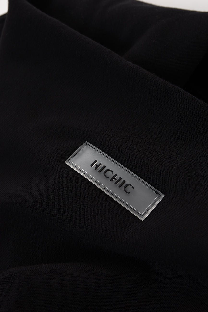 BLACK OVERSIZED SWEATSHIRT HICHIC Moodie 