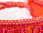 HICHIC RED KNITTED BRACELET Good Vibes Only