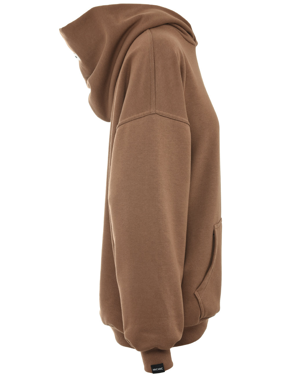 OVERSIZED MIKINA S KAPUCÍ HNĚDÁ HICHIC Moodie