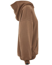 OVERSIZED MIKINA S KAPUCÍ HNĚDÁ HICHIC Moodie