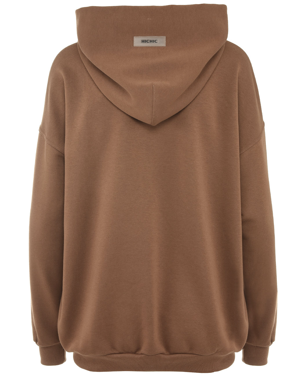 OVERSIZED MIKINA S KAPUCÍ HNĚDÁ HICHIC Moodie