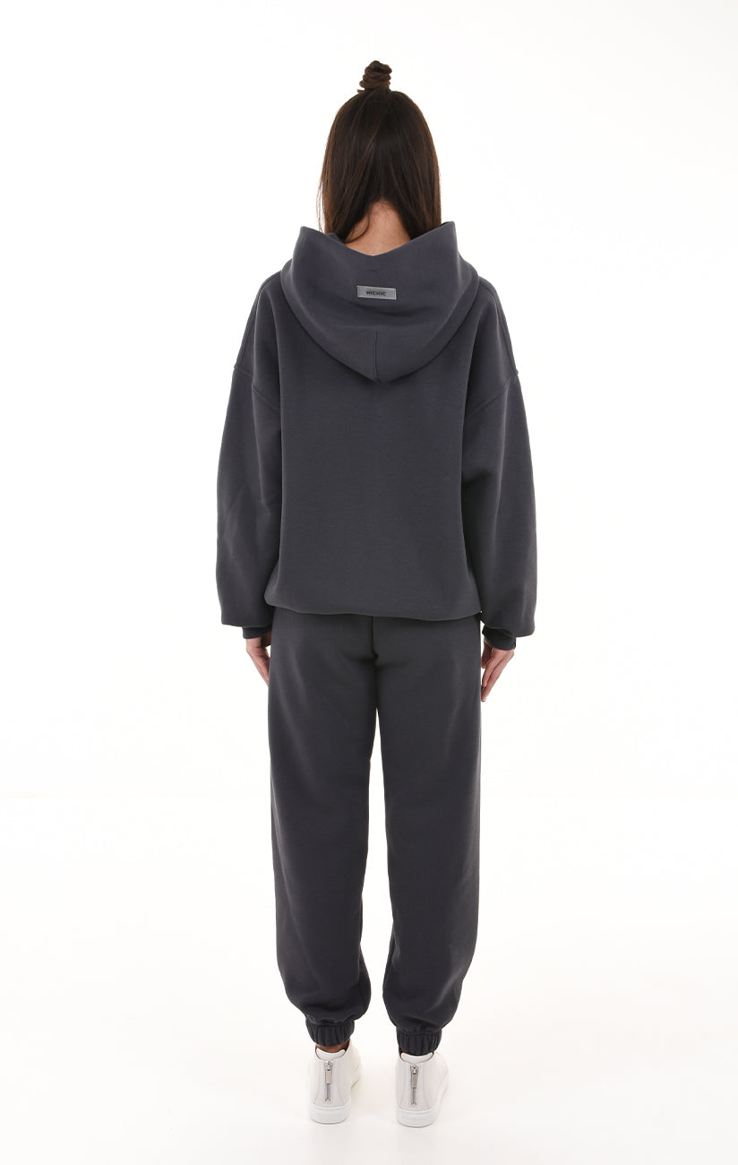 OVERSIZED TEPLÁKY ANTRACITOVÉ HICHIC SweetPants