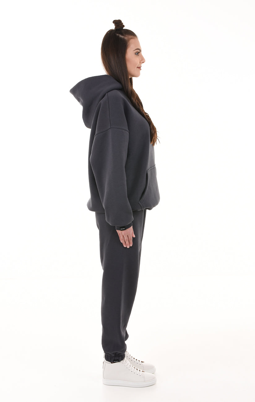 OVERSIZED TEPLÁKY ANTRACITOVÉ HICHIC SweetPants