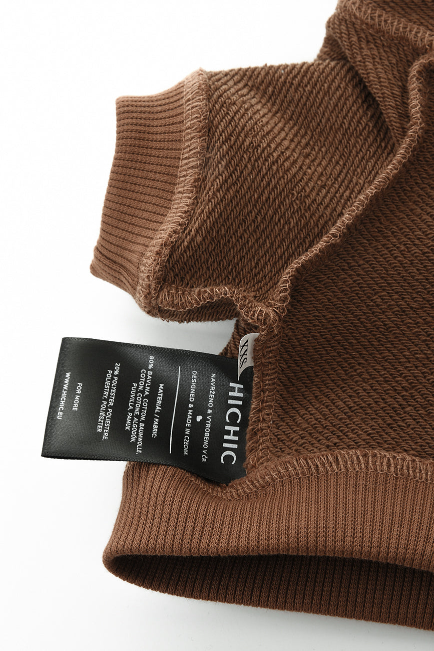 DOG SWEATSHIRT BROWN HICHIC Doggie