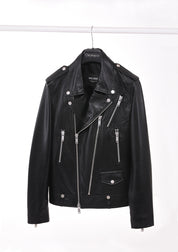 MEN'S LEATHER JACKET HICHIC MAXIM Silver