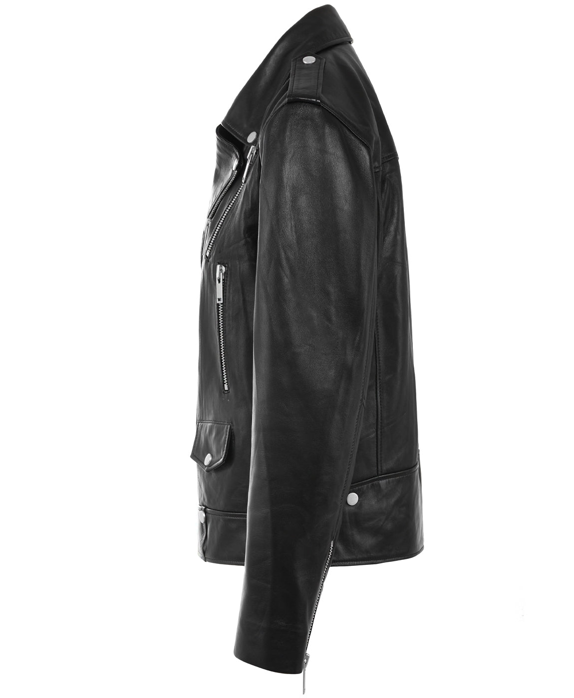 MEN'S LEATHER JACKET HICHIC MAXIM Silver