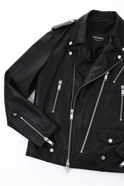 MEN'S LEATHER JACKET HICHIC MAXIM Silver