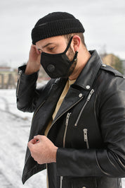 MEN'S LEATHER JACKET HICHIC MAXIM Silver
