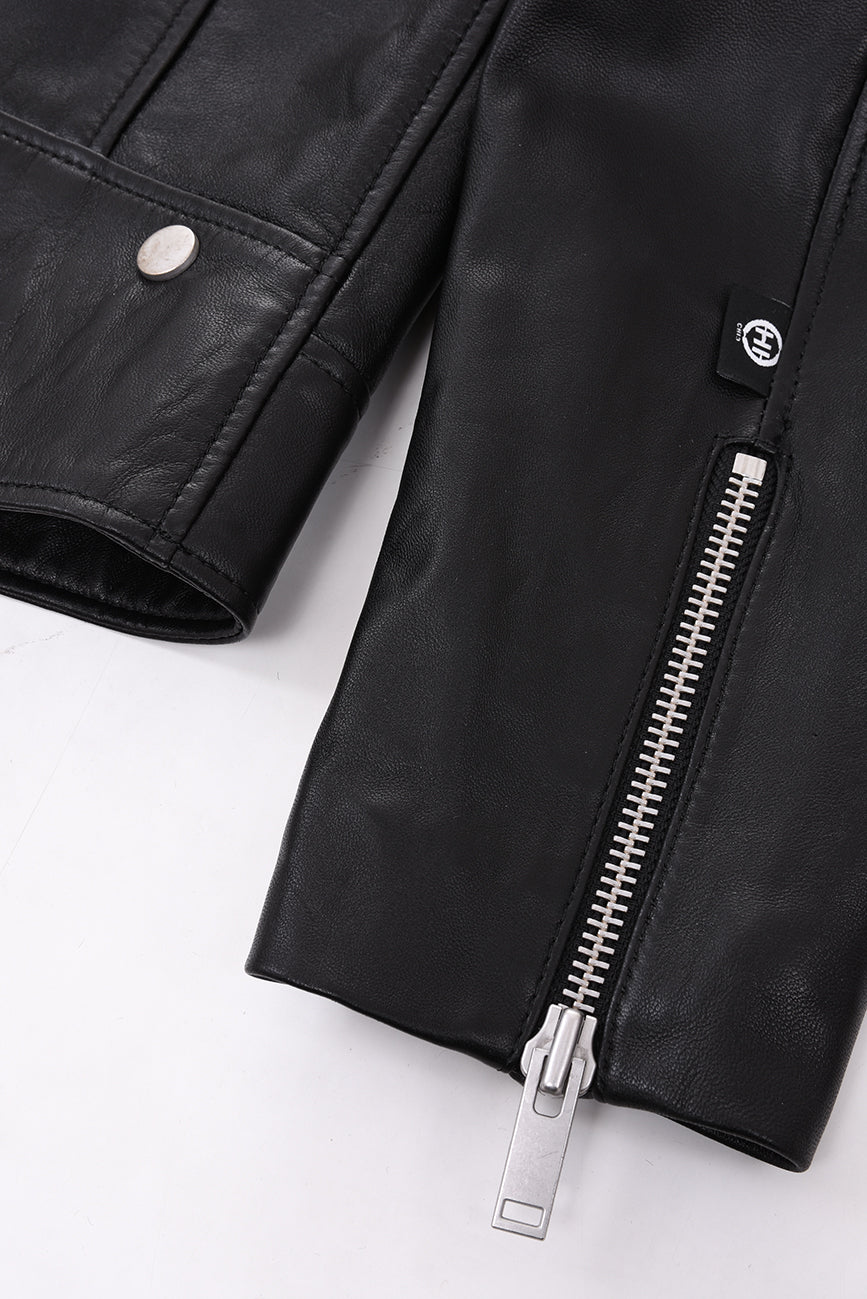 MEN'S LEATHER JACKET HICHIC MAXIM Silver