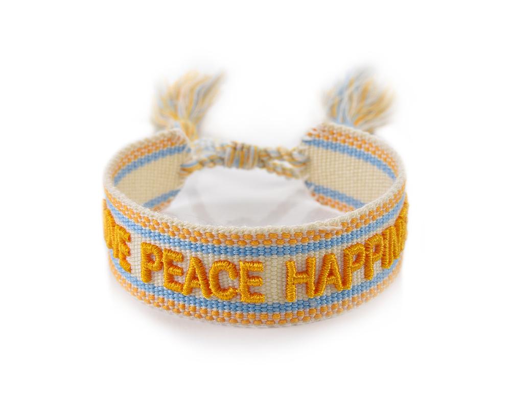 KRÉMOVÝ NÁRAMEK HICHIC Love Peace Happiness