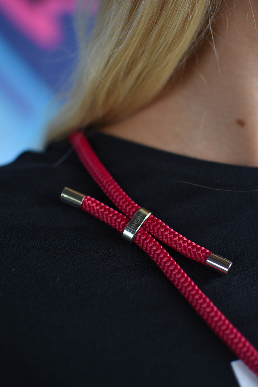 NECK / CROSSBODY PHONE CASE red HICHIC