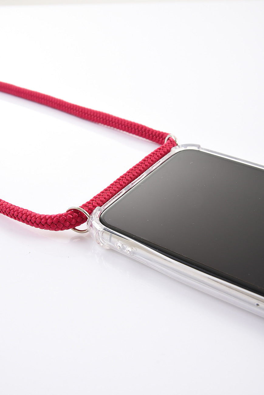 NECK / CROSSBODY PHONE CASE red HICHIC