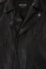 PÁNSKÁ KOŽENÁ BUNDA HICHIC MAXIM Allblack