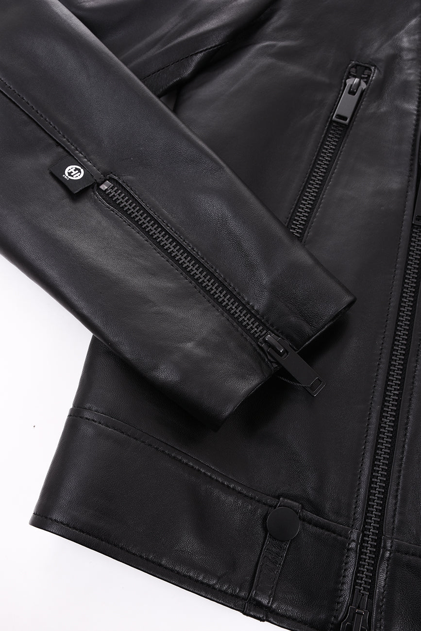PÁNSKÁ KOŽENÁ BUNDA HICHIC MAXIM Allblack