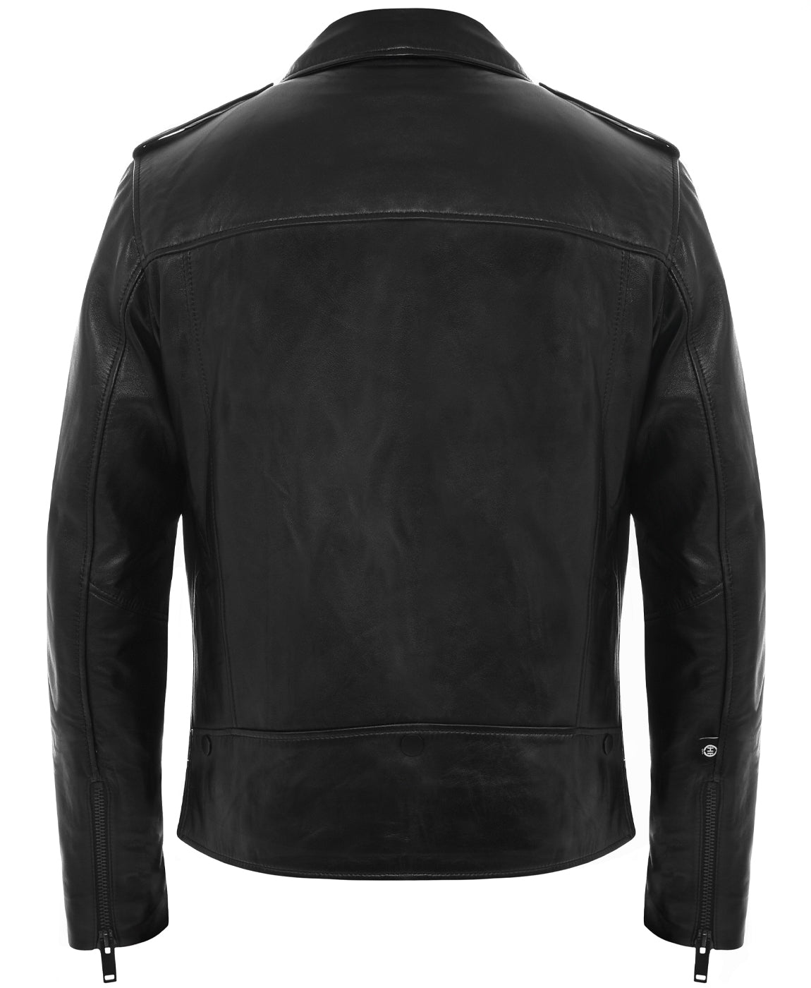 PÁNSKÁ KOŽENÁ BUNDA HICHIC MAXIM Allblack