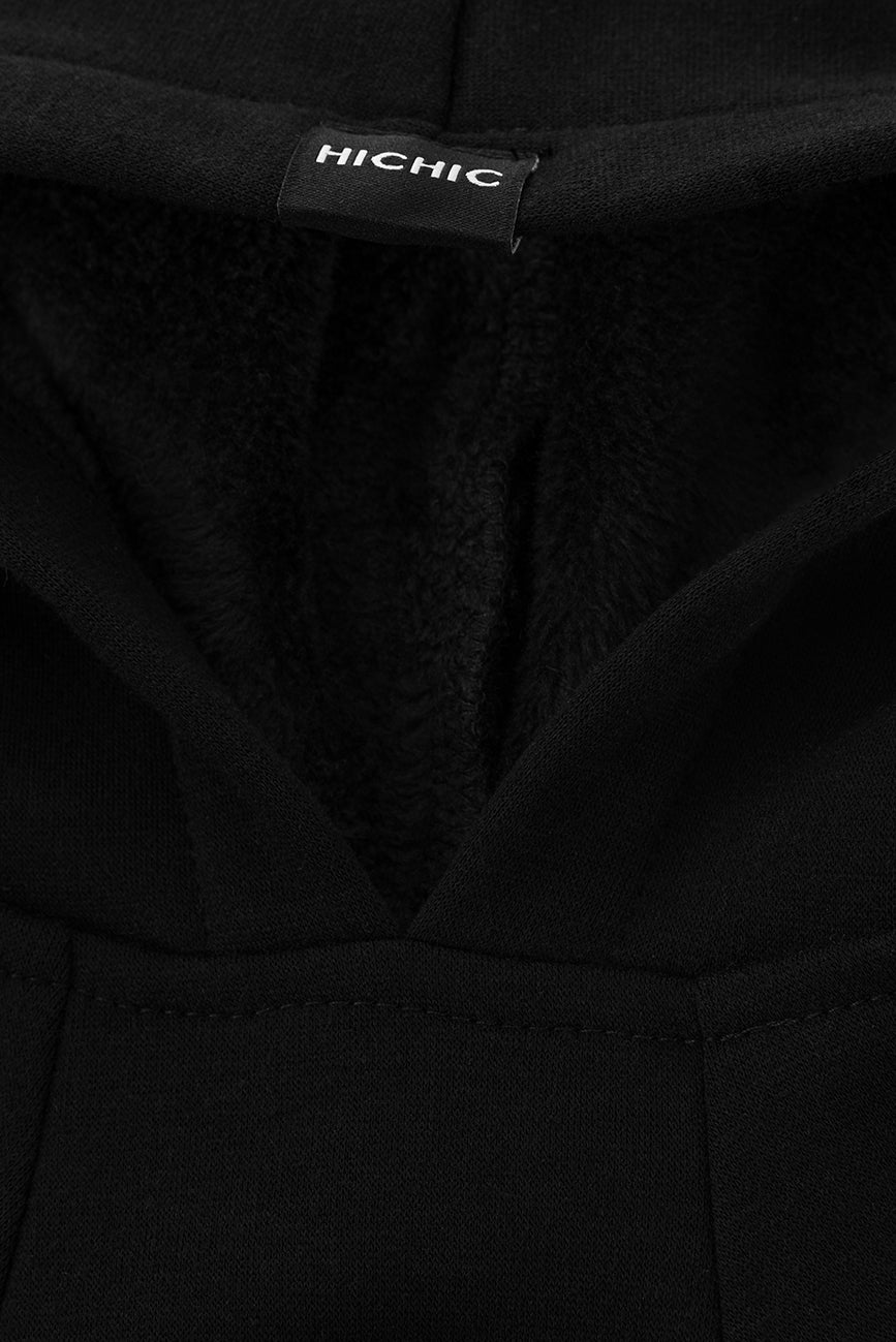 WARM SWEATSHIRT FOR DOGS black HICHIC
