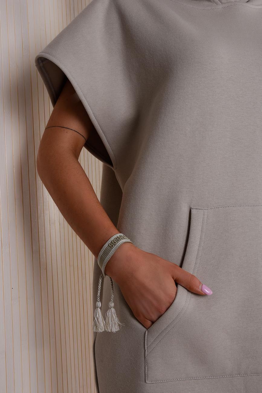 BEIGE HOODIE DRESS HICHIC Kylie 