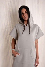 BEIGE HOODIE DRESS HICHIC Kylie 
