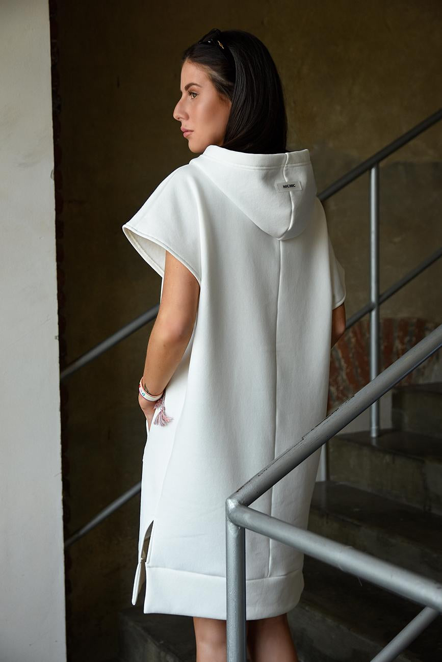 CREAM HOODIE DRESS HICHIC Kylie