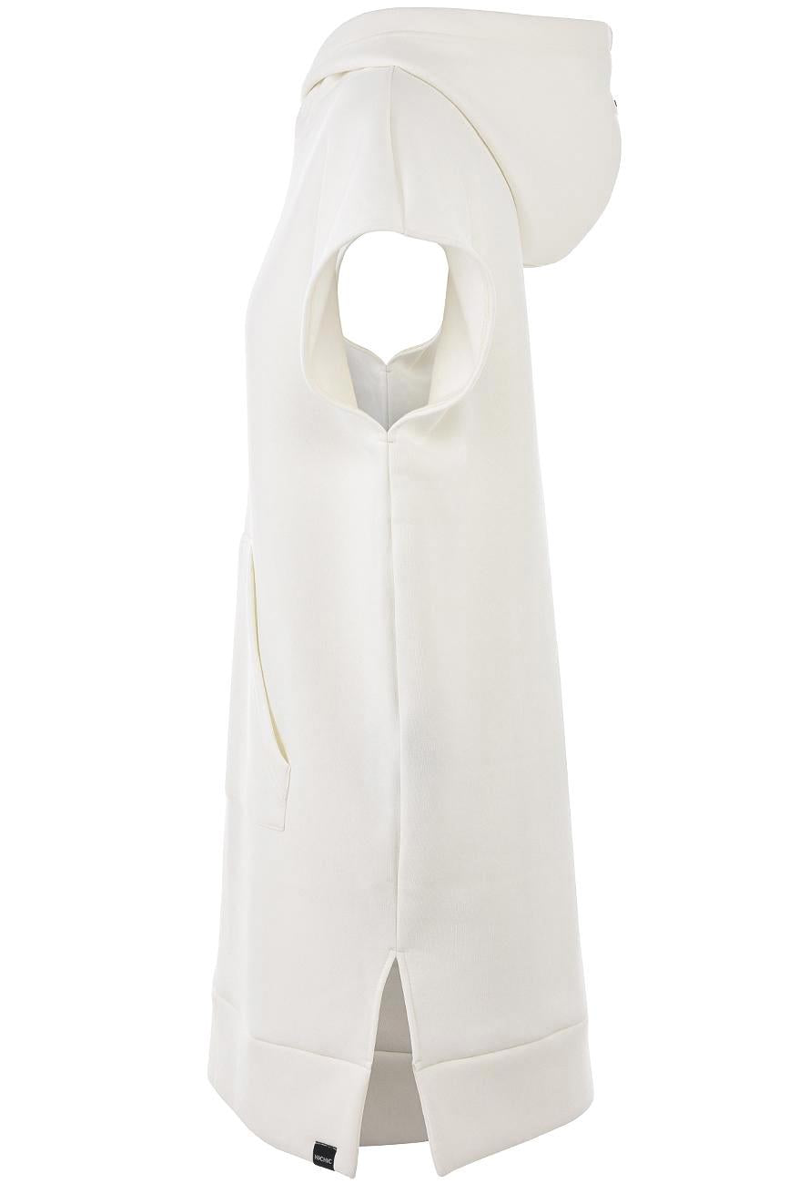 hooded sweatshirt dress by HICHIC in mascarpone hooded sweatshirt dress by HICHIC in mascarpone