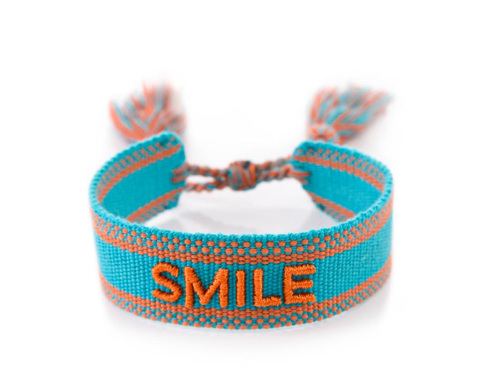 MODRÝ PLETENÝ NÁRAMEK HICHIC Smile