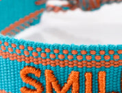 BLUE KNITTED BRACELET HICHIC Smile 