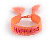 ORANŽOVÝ PLETENÝ NÁRAMEK HICHIC Happiness
