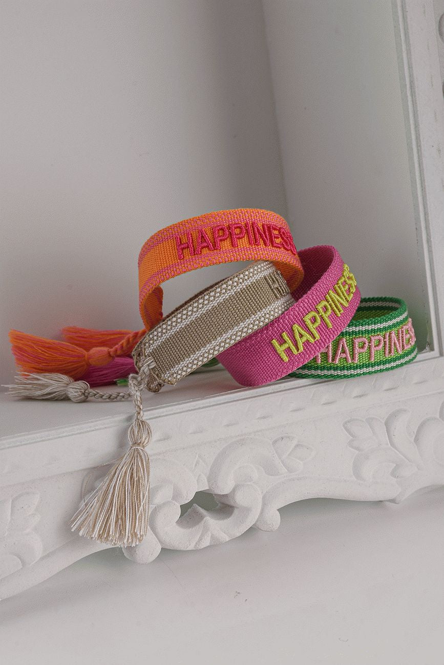 HICHIC Happiness ORANGE KNITTED BRACELET