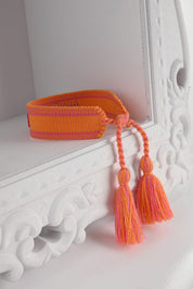 HICHIC Happiness ORANGE KNITTED BRACELET