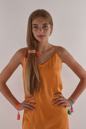 HICHIC Happiness ORANGE KNITTED BRACELET