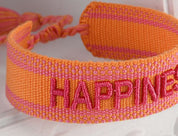 HICHIC Happiness ORANGE KNITTED BRACELET