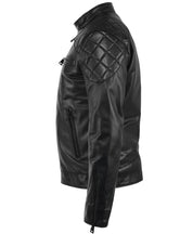 MEN'S BLACK LEATHER JACKET HICHIC Arno