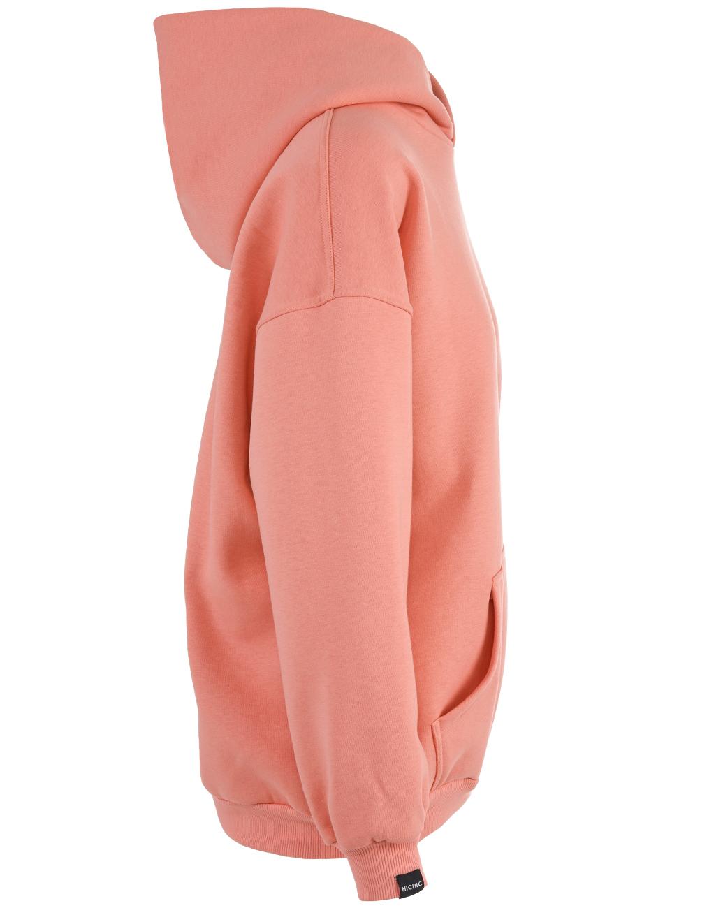 PEACH PINK OVERSIZED SWEATSHIRT HICHIC Moodie