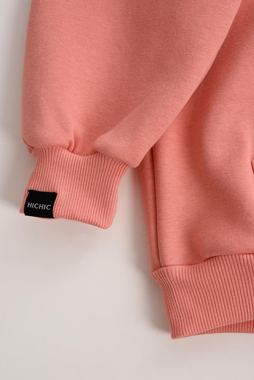 PEACH PINK OVERSIZED SWEATSHIRT HICHIC Moodie