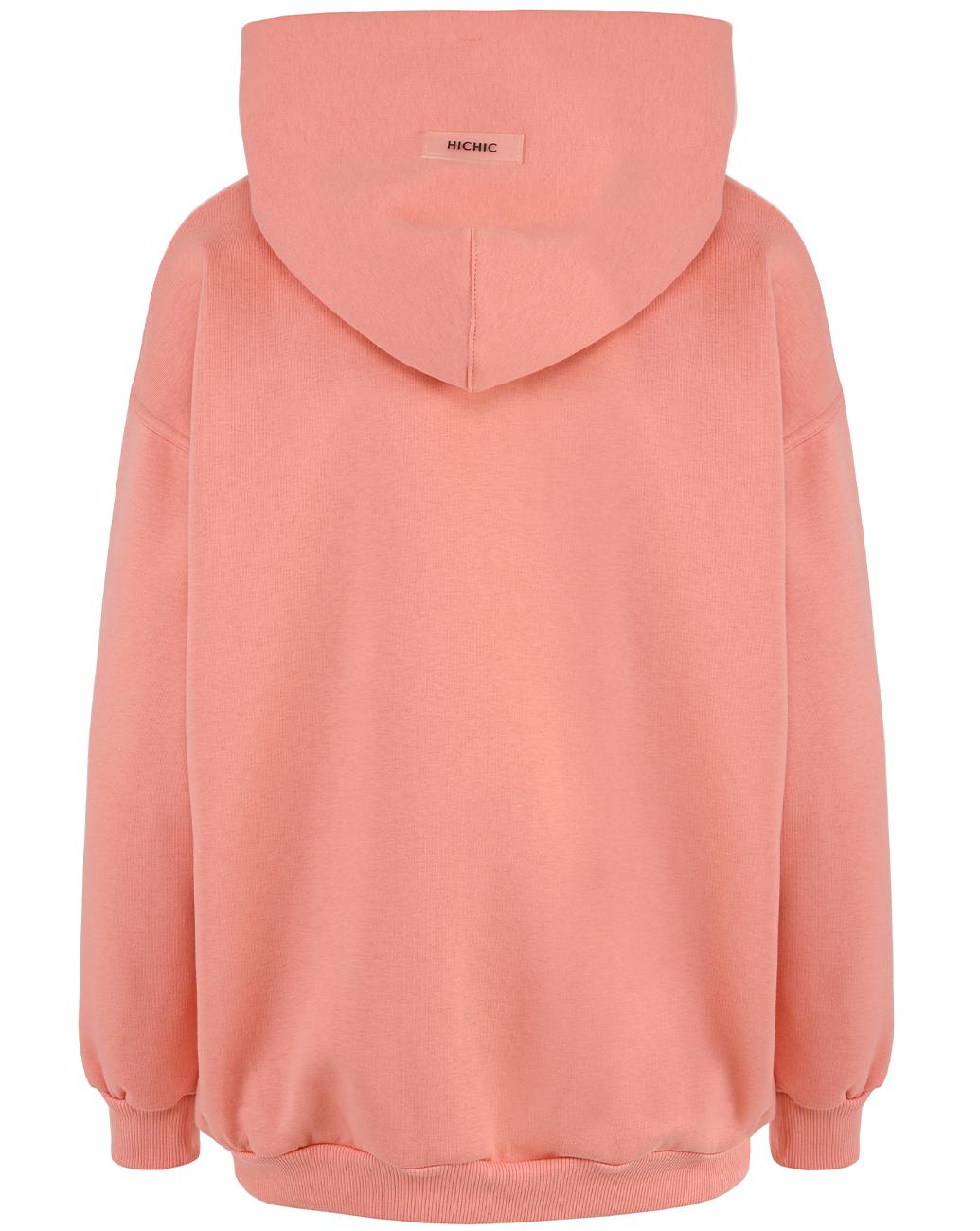 PEACH PINK OVERSIZED SWEATSHIRT HICHIC Moodie